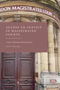 Access to Justice in Magistrates' Courts_cover