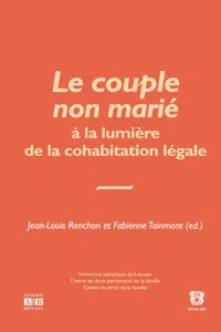 Le couple non marié à la lumière de la cohabitation non légale_cover