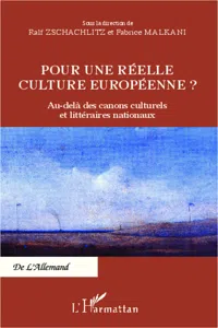 Pour une réelle culture européenne ?_cover