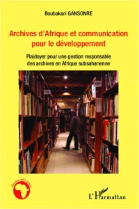 Archives d'Afrique et communication pour le développement_cover