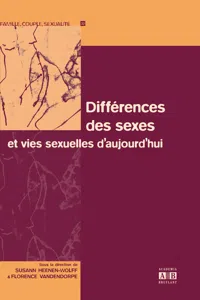 Différences des sexes et vies sexuelles d'aujourd'hui_cover