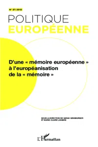 D'une "mémoire européenne" à l'européanisation de la "mémoire"_cover