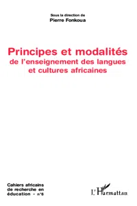 Principes et modalités de l'enseignement des langues et cultures africaines_cover