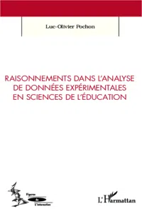 Raisonnements dans l'analyse de données expérimentales en sciences de l'éducation_cover