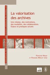 La valorisation des archives_cover