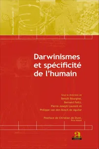 Darwinismes et spécificité de l'humain_cover