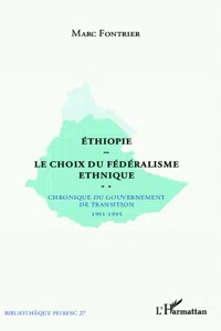 Ethiopie le choix du fédéralisme ethnique_cover