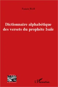 Dictionnaire alphabétique des versets du prophète Isaïe_cover