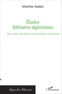 Etudes littéraires algériennes_cover