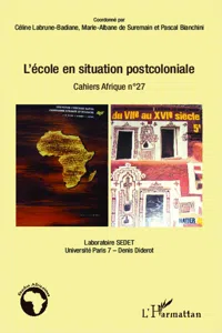 L'école en situation postcoloniale_cover