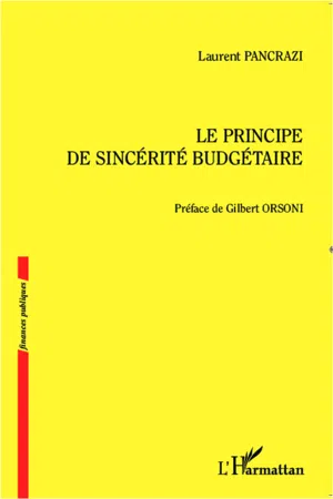 Le principe de sincérité budgétaire