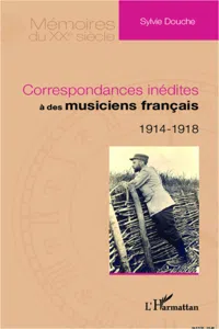 Correspondances inédites à des musiciens français_cover