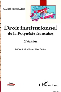 Droit institutionnel de la Polynésie française_cover