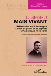 Disparu mais vivant : prisonnier en Allemagne_cover