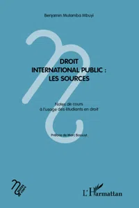 Droit international public : les sources_cover