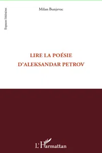 Lire la poésie d'Aleksandar Petrov_cover