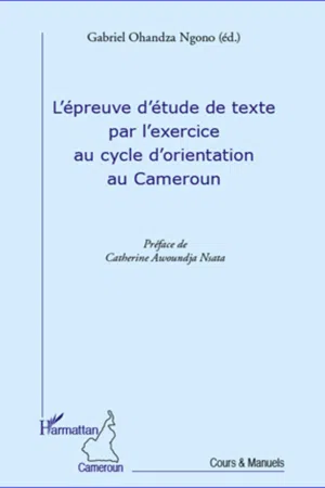 L'épreuve d'étude de texte par l'exercice au cycle d'orientation au Cameroun