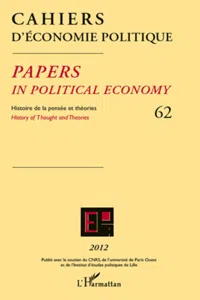 Cahiers d'économie politique_cover