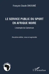 Le service public du sport en Afrique noire_cover