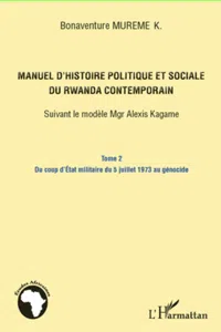 Manuel d'histoire politique et sociale du Rwanda contemporain_cover