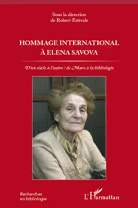 Hommage international à Elena Savova_cover