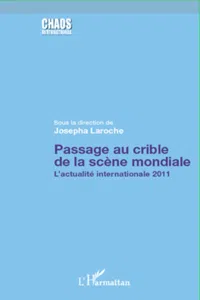 Passage au crible de la scène mondiale_cover