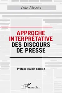 Approche interprétative des discours de presse_cover