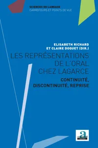 Les représentations de l'oral chez Lagarce_cover