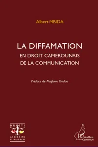 La diffamation en droit camerounais de la communication_cover