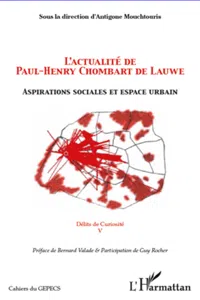 L'actualité de Paul-Henry Chombart de Lauwe_cover