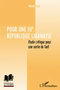 Pour une IIIe République libanaise_cover