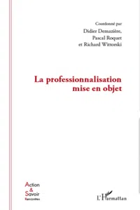 La professionnalisation mise en objet_cover