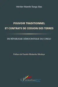 Pouvoir traditionnel et contrats de cession des terres en République Démocratique du Congo_cover