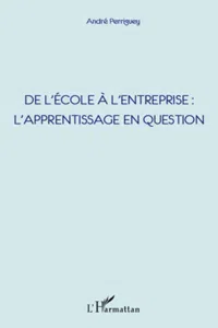 De l'école à l'entreprise : l'apprentissage en question_cover