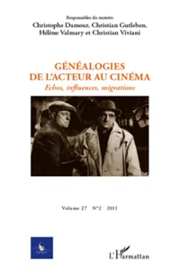 Généalogies de l'acteur au cinéma_cover