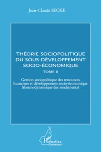 Théorie sociopolitique du sous-développement socio-économique_cover