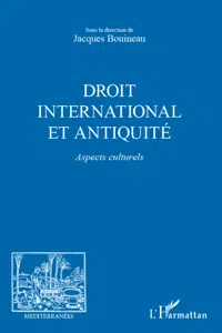 Droit international et Antiquité_cover