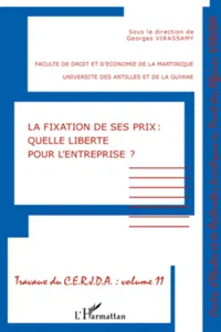 La fixation de ses prix : quelle liberté pour l'entreprise ?_cover