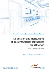 La gestion des institutions et des entreprises culturelles en RDCongo_cover