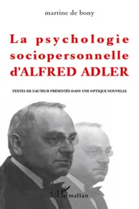 La psychologie sociopersonnelle d'Alfred Adler_cover