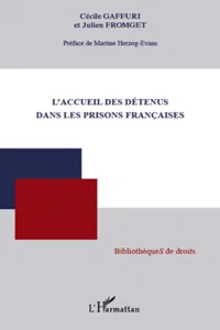 L'accueil des détenus dans les prisons françaises_cover