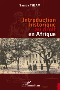 Introduction historique au droit en Afrique_cover