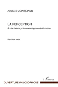 La perception_cover