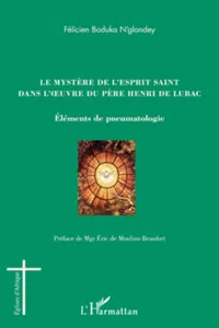 Le mystère de l'esprit saint dans l'oeuvre du Père Henri de Lubac_cover