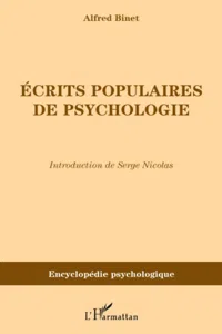 Ecrits populaires de psychologie_cover