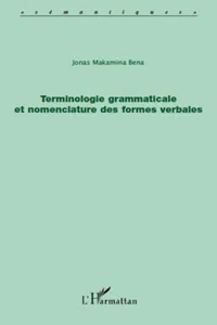 Terminologie grammaticale et nomenclature des formes verbales_cover