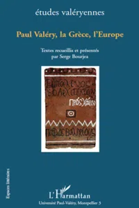 Paul Valéry, la Grèce, l'Europe_cover