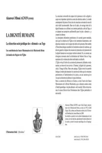 La dignité humaine_cover