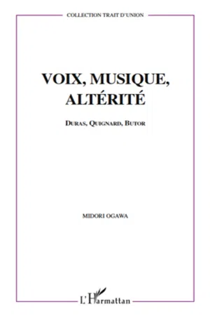 Voix, musique, altérité