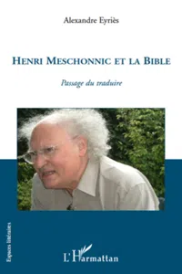 Henri Meschonnic et la Bible_cover